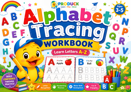 Alphabet Tracing Workbook A to Z | Ages 3-5